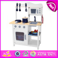 2014 nueva cocina de madera del juego, cocina popular del juego del juguete de los niños, niños calientes de la venta fijaron la fábrica W10c045W de la cocina del juego